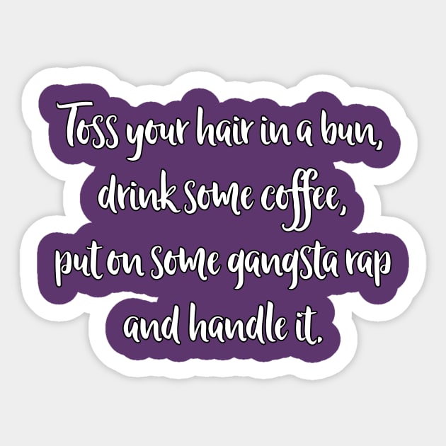 underground gangsta rap hip hop girly Sticker by untagged_shop